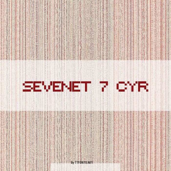 Sevenet 7 Cyr example
